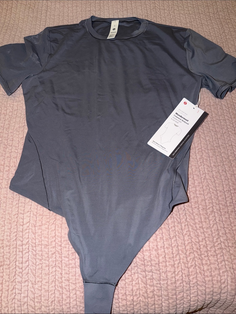 lululemon athletica Slate Gray Short-Sleeve Bodysuit